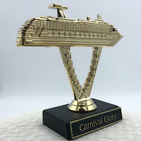 CARNIVAL GLORY SHIP ON A STICK CRUISE TROPHY - Picture 3 of 4